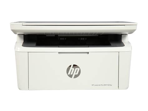 HP LaserJet Pro MFP M29w Printer. The perfect fit for virtually any space and budget – the world's smallest laser in its class.1 Print, scan, and copy, produce professional-quality results, and print and scan from your smartphone.3. Dynamic security enabled printer. Only intended to be used with cartridges using an HP original chip.